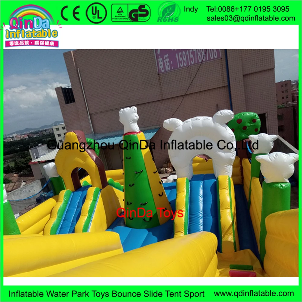 
Pleasant goat and big big wolf theme jumpy castle inflatable bouncer,Boonie Bears bouncy castle for kids 