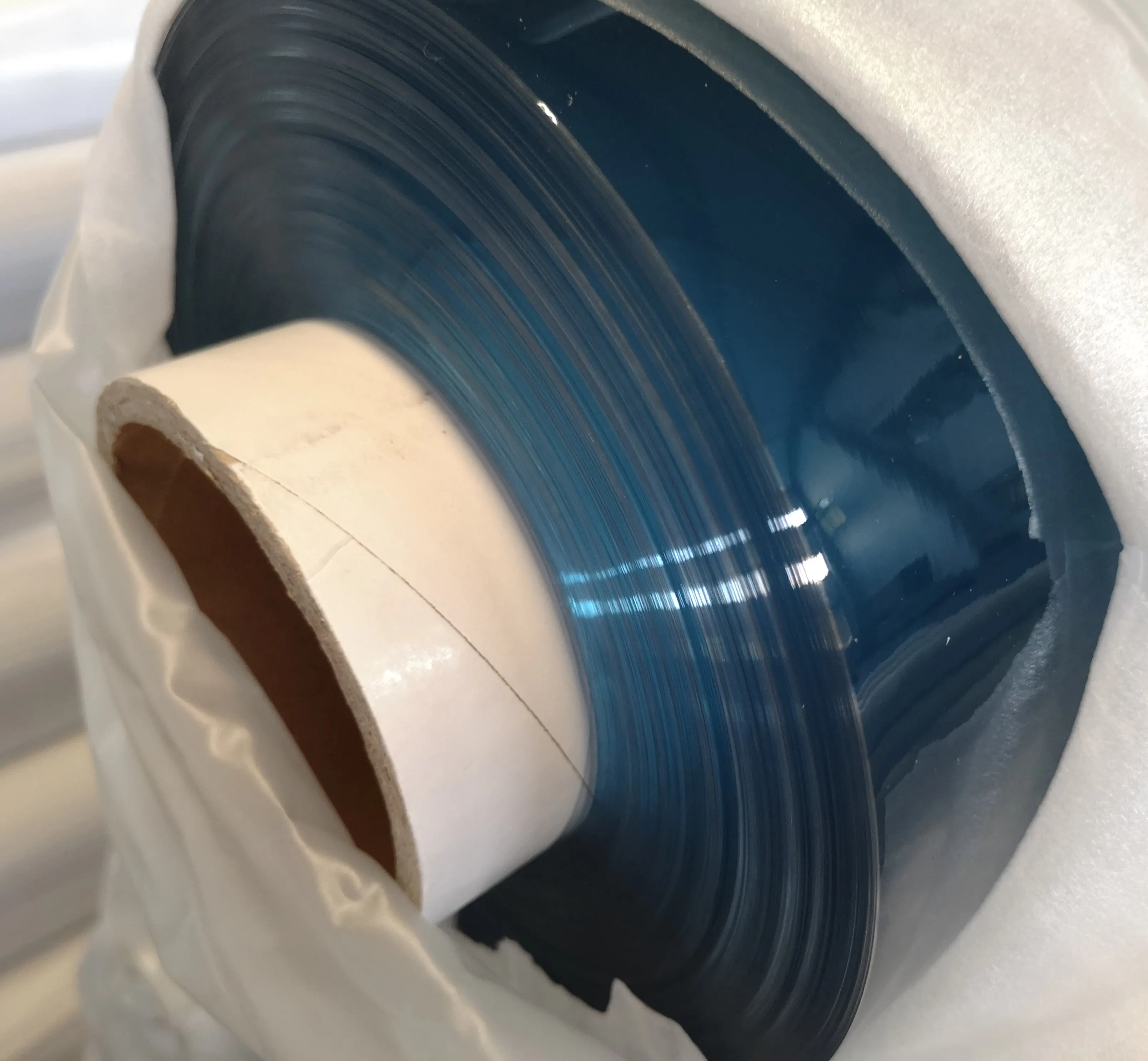 soft PVC transparent light blue super clear film