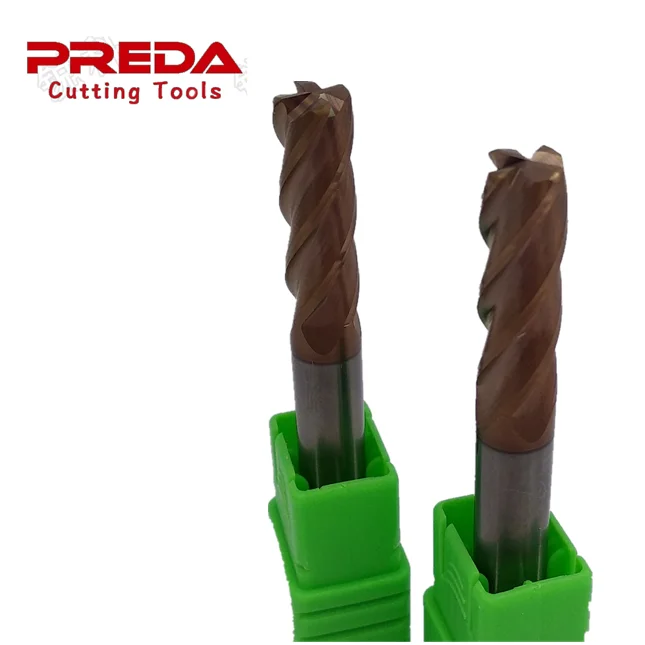 CNC Milling Tool solid carbide corner radius end mills 45HRC/55HRC