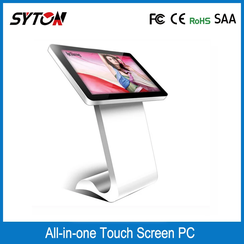 42 inch indoor advertising led tv display floor stand lcd touch screen advertising display