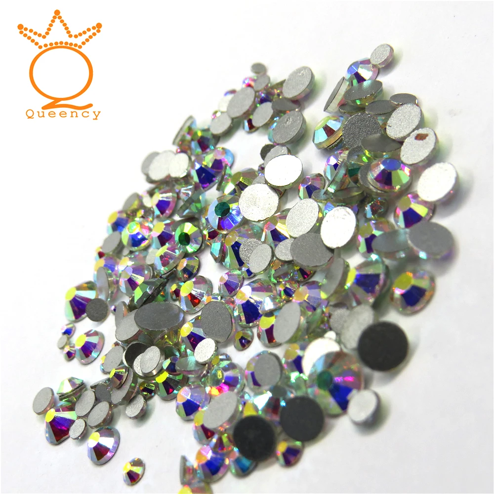 
Queency stones and crystals rhinestones for craft ss6 AB COLOR Non-hot fix crystals rhinestone 