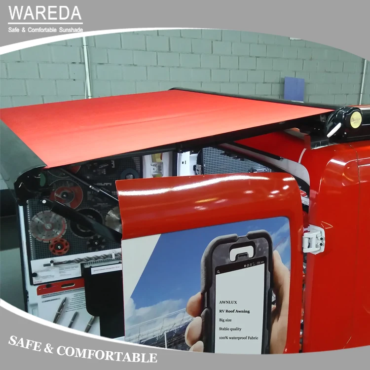 High quality Durable full cassette pop up roof retractable motorhome awning
