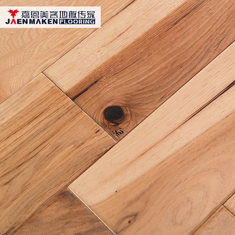 JAENMAKEN smooth solid hickory 18 mm wood flooring for sale