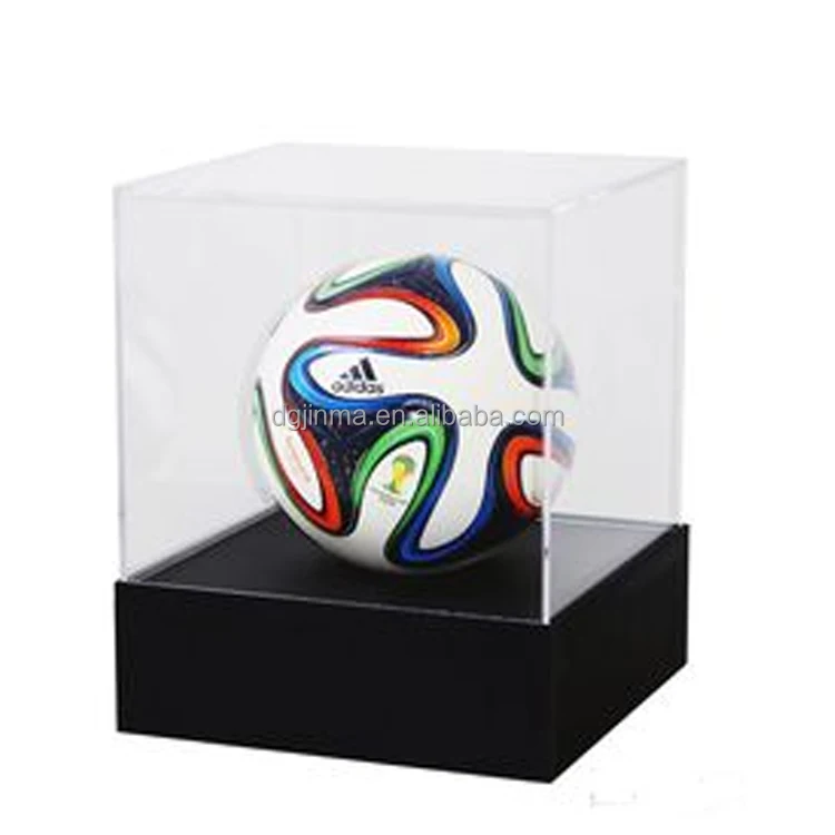 Free Design Custom Free Standing Soccer Ball Display Base Stand For Acrylic Box