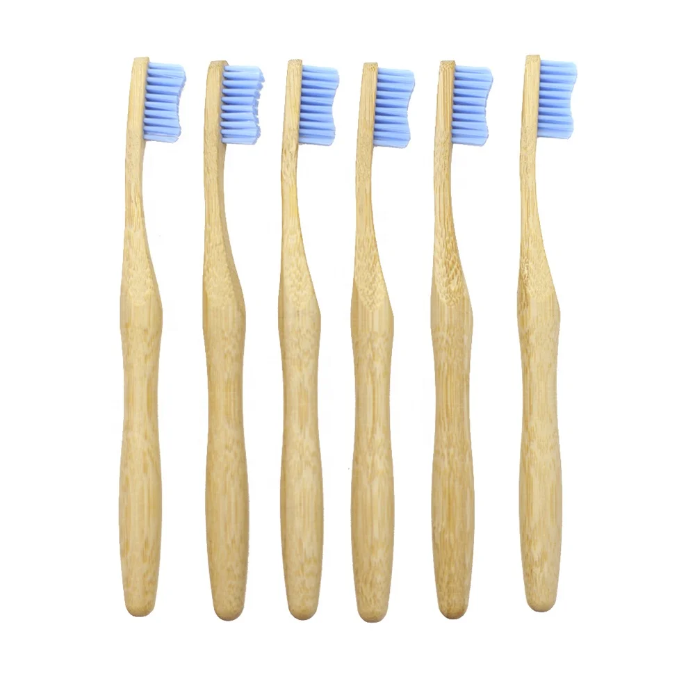 Colorful Color Code Bristles Reusable Travel Hotel Home Bamboo Toothbrush