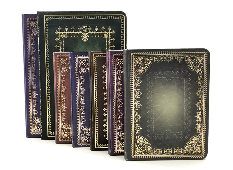 Custom Printing Gold Foil Stamping with Debossed Hardcover Journal Notebook