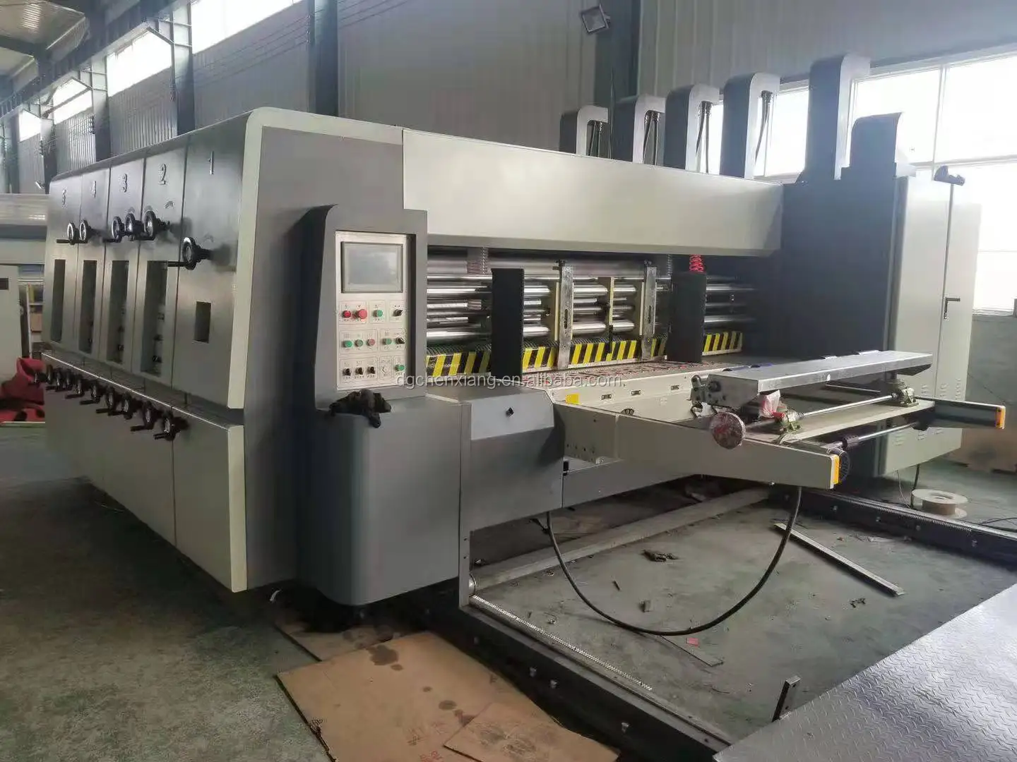 China automatic corrugated box flexo printing carton machine printer slotter for sale