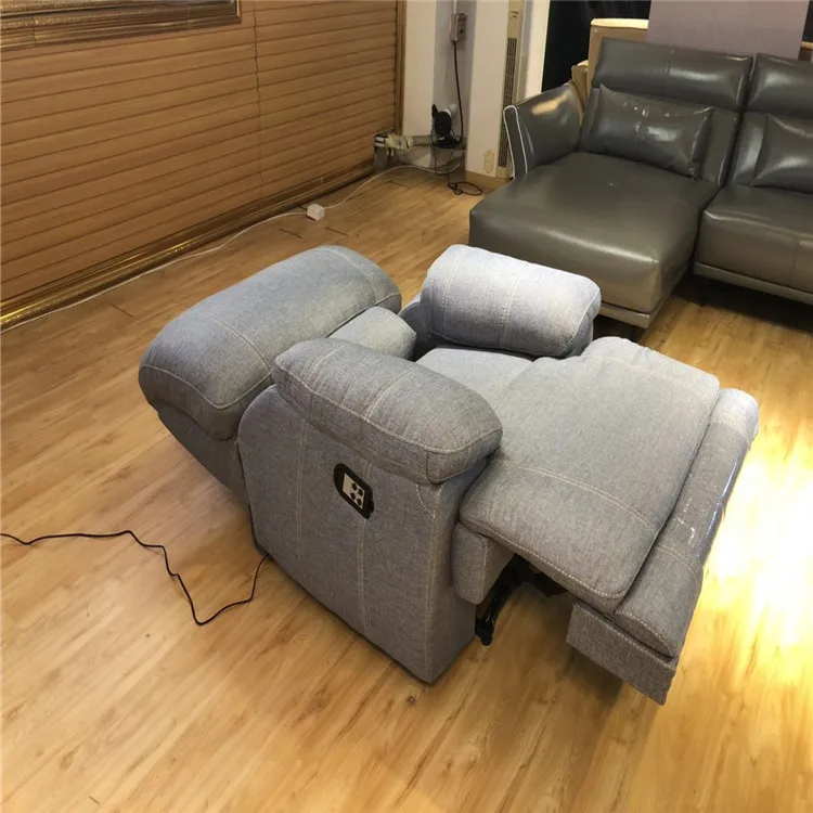 Living Room Sofa Lie Low Electric Recliner Chair In BiG Size  With  Double Motor