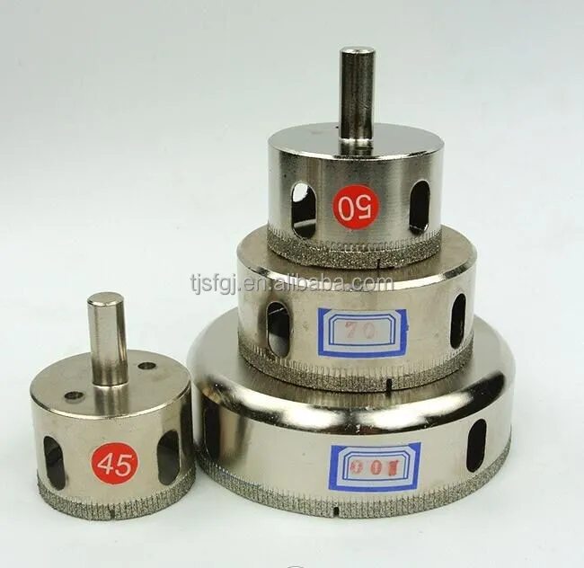 Various sizes glass hole saw diamond core drill for glass
