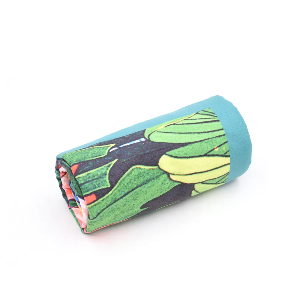 Custom Beach Towel Camping Towel Set Fast Dry Cloth Microfiber with Mesh Bag Children Eco-friendly Woven Square QUICK-DRY