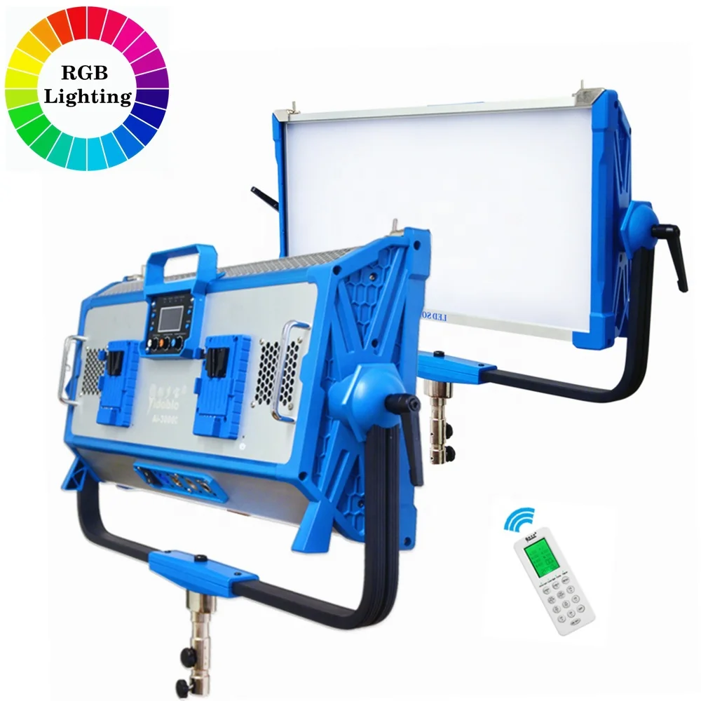 Осветительная панель Yidoblo 300w AI-3000C с регулируемой яркостью, Светодиодная панель для видеонаблюдения с эффектом освещения 3200k/4400k/5500k/6500k лм, осветительная лампа для камеры видеонаблюдения