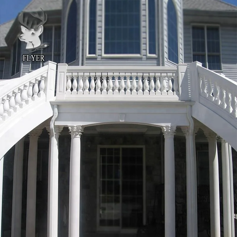 Hot Sale Balustrade Handrail Balcony Railing Nature Yellow Stone Stair Railing for Sale