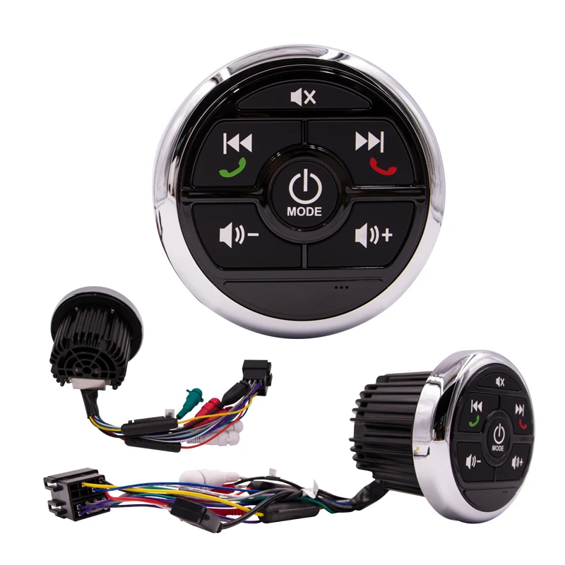 
Marine Waterproof MP3 Audio Controller Bluetooth Marine Gauge Style Digital Media AM/FM Receiver USB 3.5MM AUX In to RCA out 