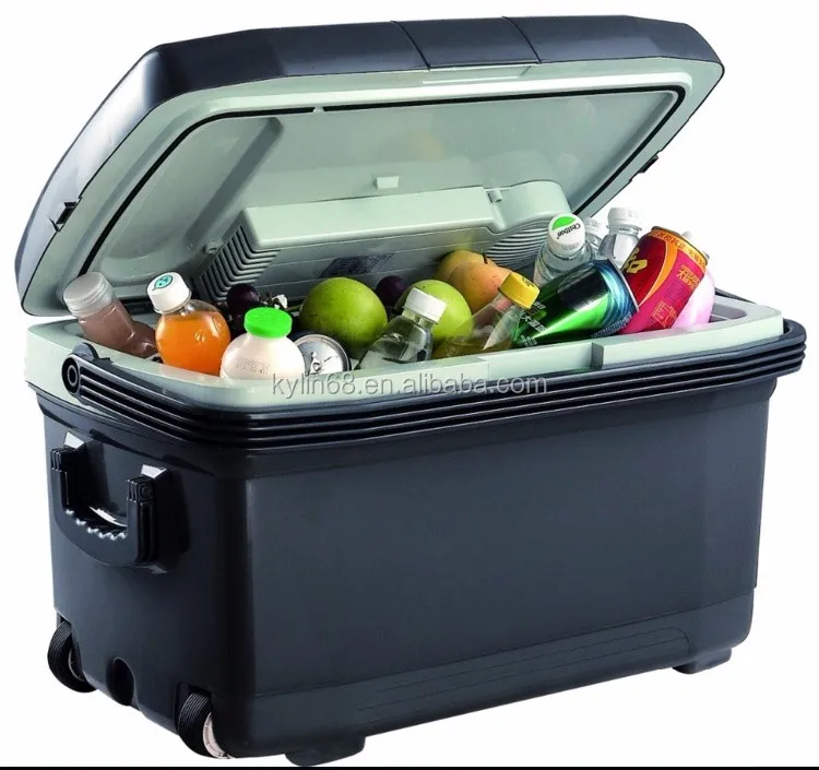 DC12v /AC220V 45L Electric Car Fridge Portable Food Cooler and Warmer Box