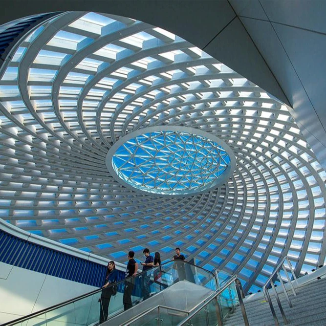 
Yujiapu ETFE cushions tensile membrane station 