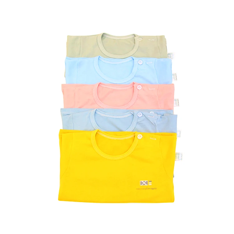 
Wholesale Crew Neck Blank Toddler T-shirt Short Sleeve Boy Baby 100% Cotton T Shirt 