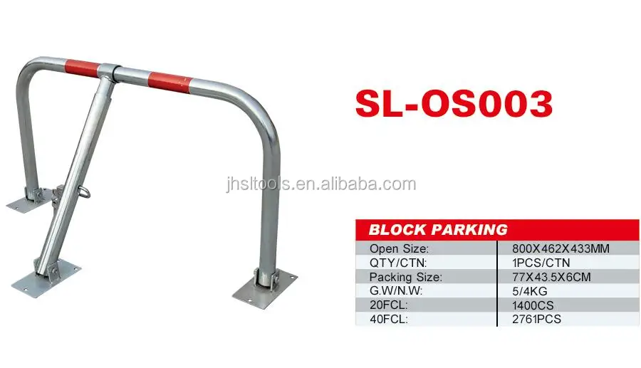 
Wholesale M Shape Steel Car Parking Barrier Manual Parking Lock 
