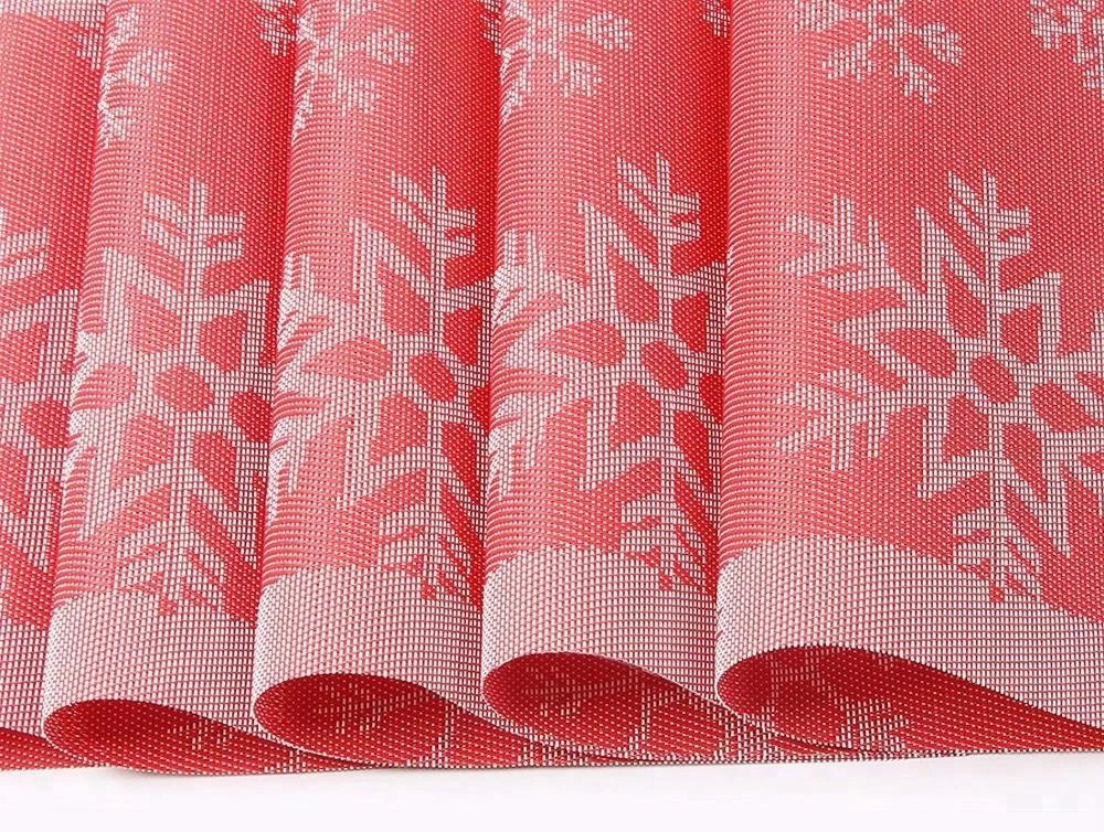 Christmas Table Placemat For Dining Table Heat Resistant Placemats Christmas Snowflake Placemats