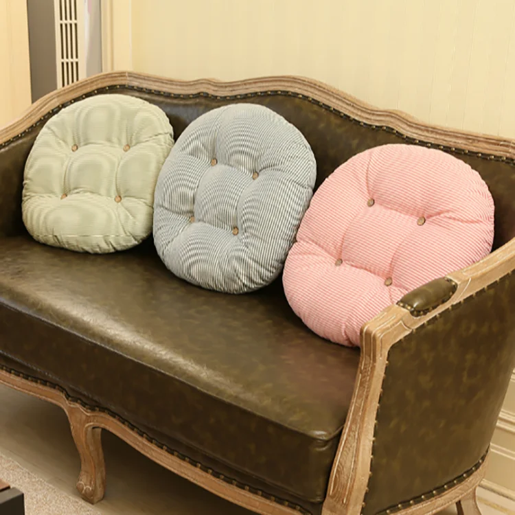 
Factory Discount custom thick canvas print meditation round indoor decorative office, car seat cushion 