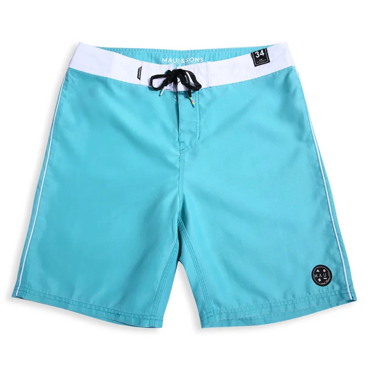 
100% polyester men and boy Surfing Shorts swimsuit Fashion garment washing swim Trunk 