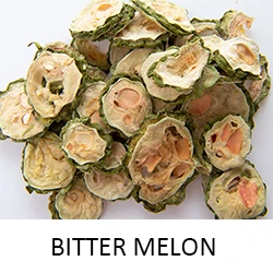 Сушеные кусочки горькой дыни Карелы горькой тыквы