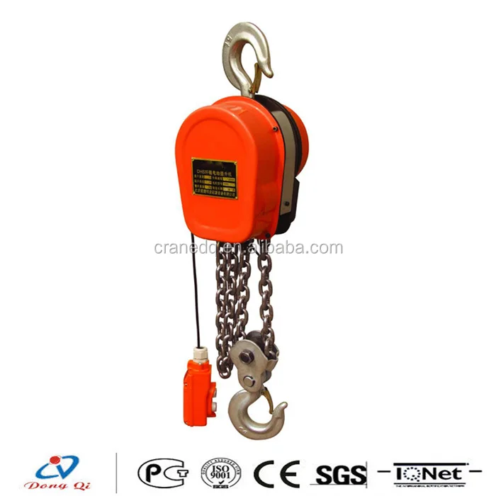 Electric Hoist Chain Pulley Block/Low Price WBH load 1 Ton Electric Chain Hoist