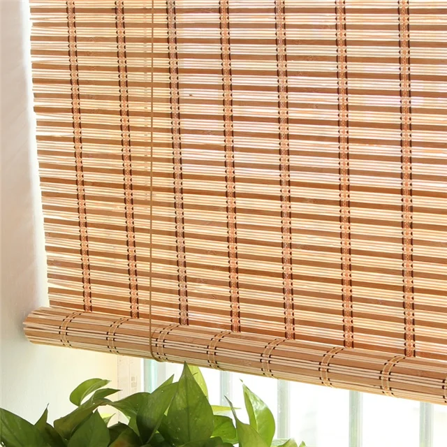 
Factory Price Customize Bamboo Roman Curtain Partition Window Shade Rolling Lifting Bamboo Outdoor Shade Screen Shutter Door 