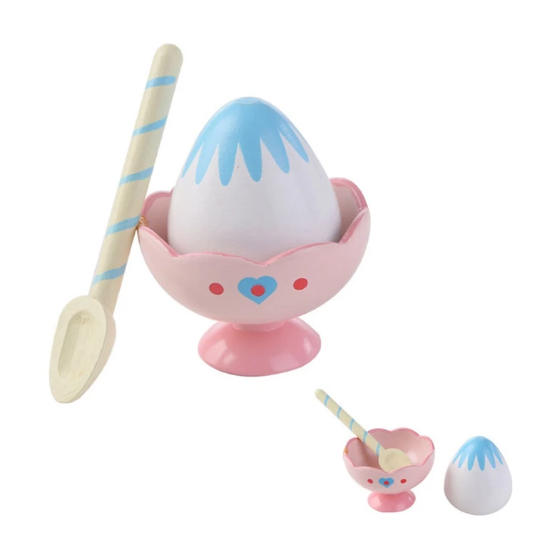 Wholesale Funny Toy Wooden Kitchen Toys Pretend Play Ice Cream Toy For Kids