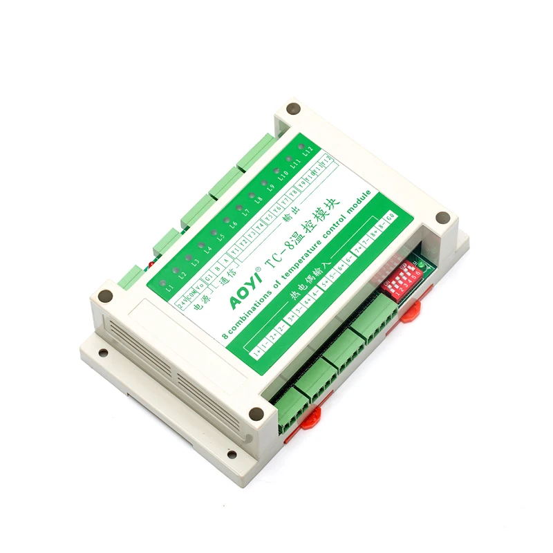 AOYI  High Quality Thermocouple imput 24v temperature controller Temperature Control Module TC-8