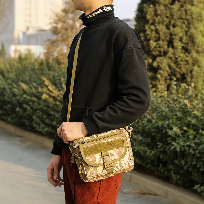 
Outdoor Climbing Oxford Sling Bag Military Tactical messenger bag for men women warrior cycling camping Pack Belt Bag 