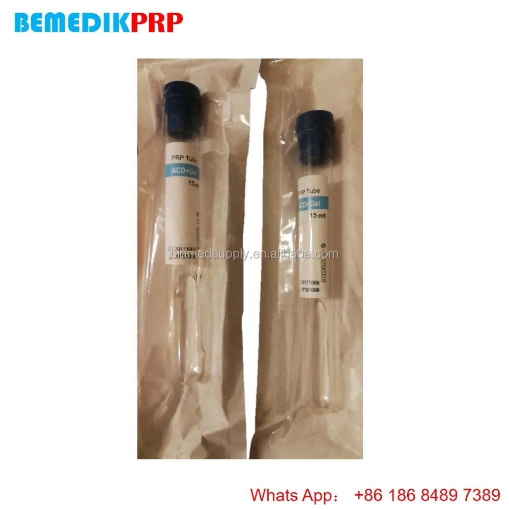 NEW 15ml blood PRP tube with Anticoagulant platelet rich plasma prp kit for skin care