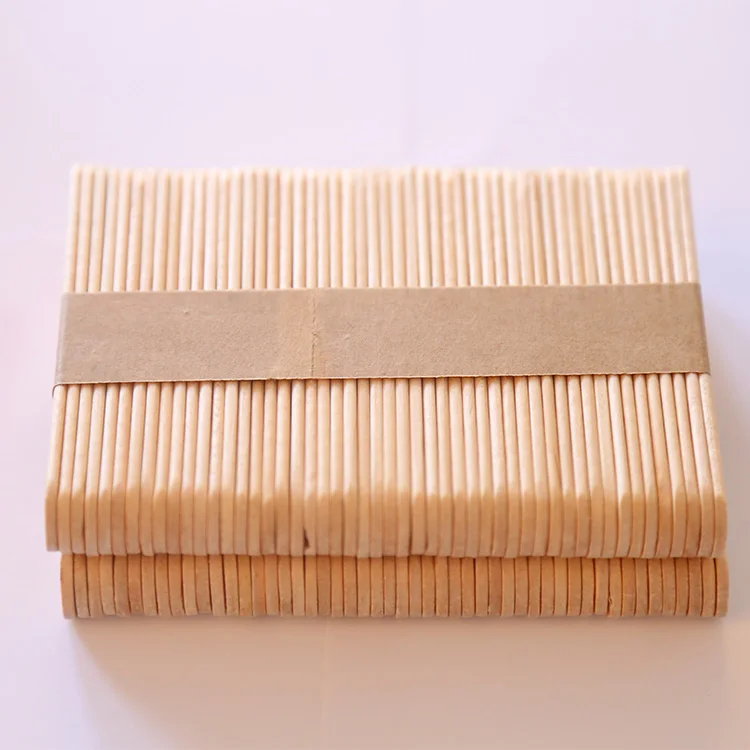 wood material edge frozen ice cream stick
