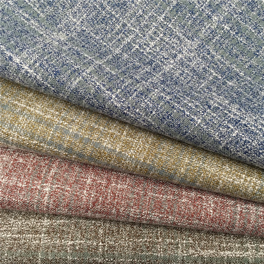 Мужской Блейзер в клетку, блейзер из ткани с яркой текстурой, полиэстер, вискоза, спандекс