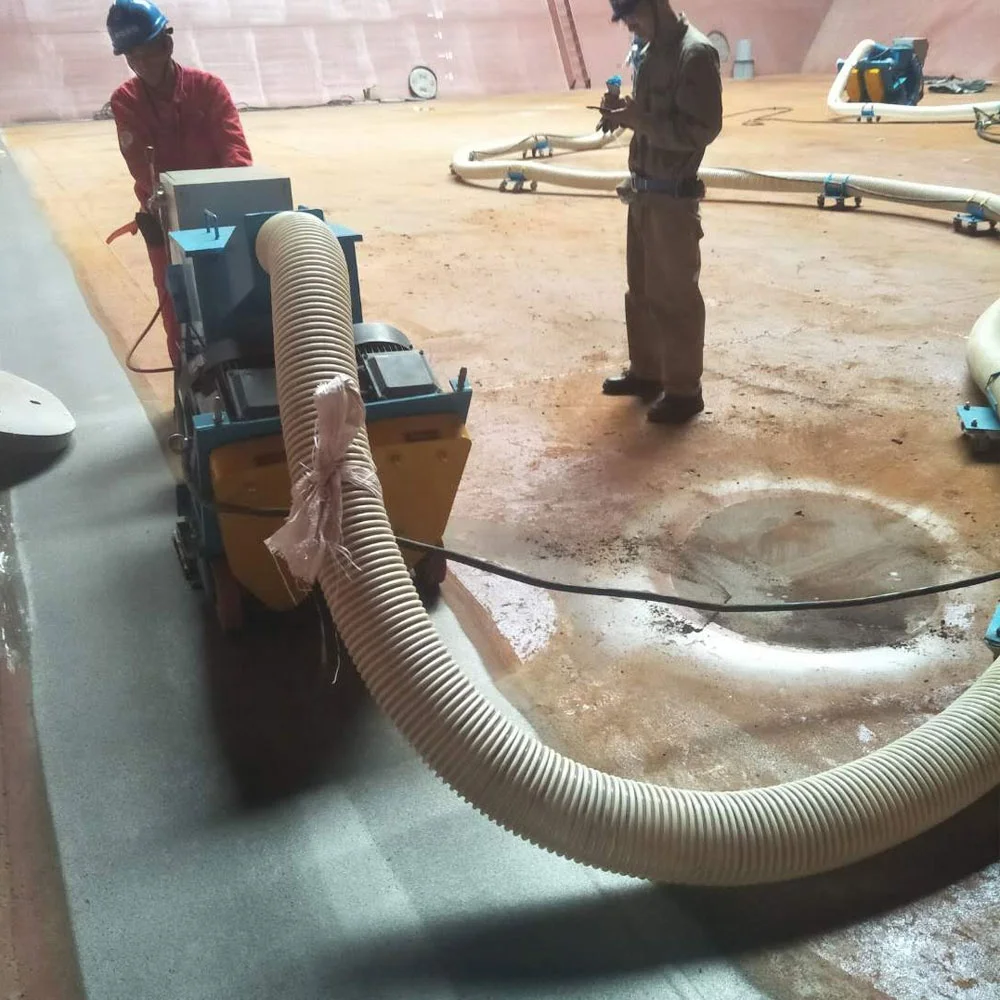 2019 new steel plates shot blasting machine with vacuum dust collector