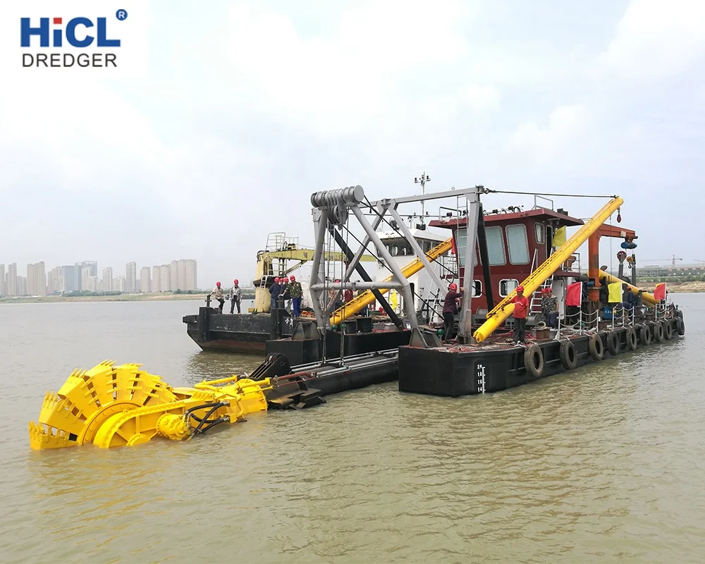 China HICL HWB500 4000m3/h 20inch widely used hydraulic wheel bucket sand/mud suction dredger/cutter dredging(CCS certificate)