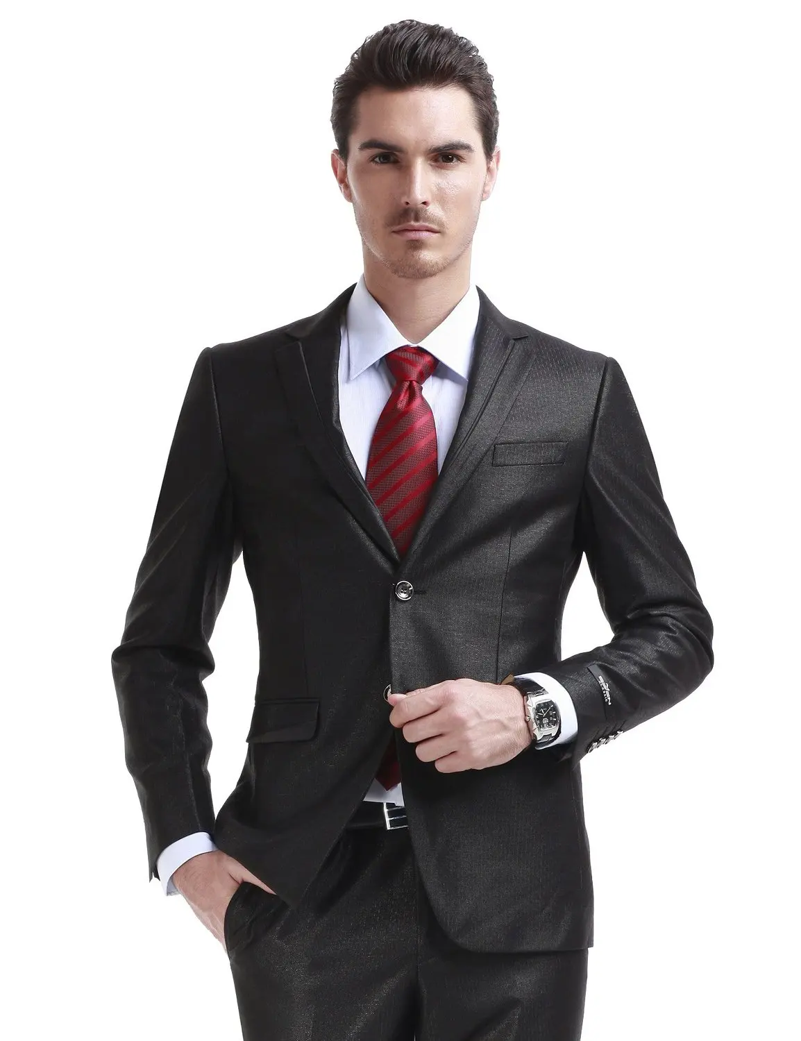 Итальянская шерстяная ткань для костюмов, мужские костюмы SHL12