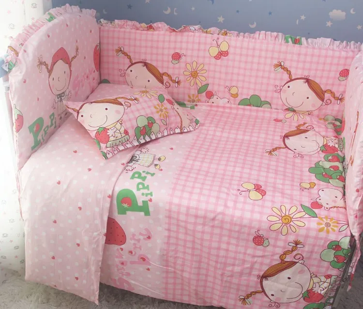 Promotion 7pcs Baby bedding sets Bed set in the Bed linen bumper duvet matress pillow