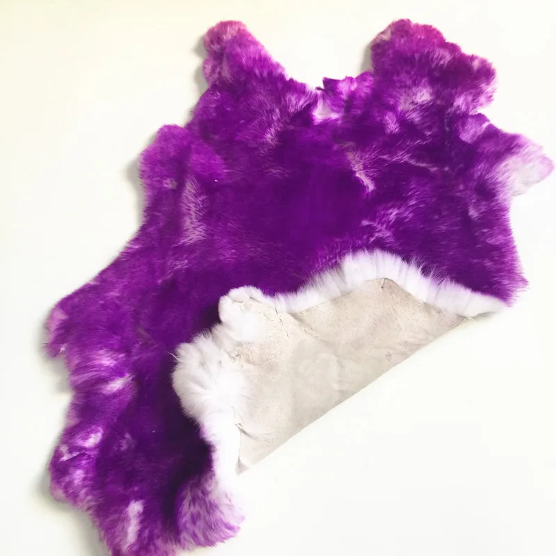 100% Rex Rabbit Fur Skin Dyed Rex Rabbit Fur Pelt