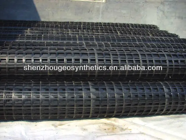 used in water channel and dams reinforced fiberglass geogrid for airport