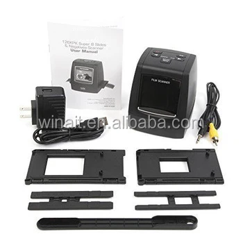 winait 14 mp 35 mm film scanner/negative slide film scanner/8 mm, super 8 film converter scanner