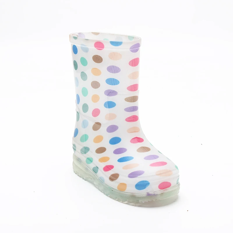 
New design waterproof kid monogrammed PVC jelly shoes 