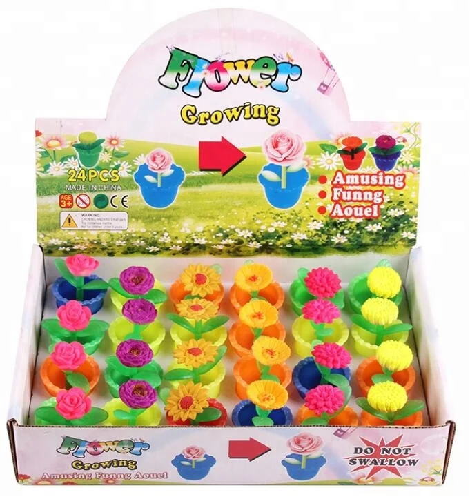 Grow in water plant toys for 2 inch capsules