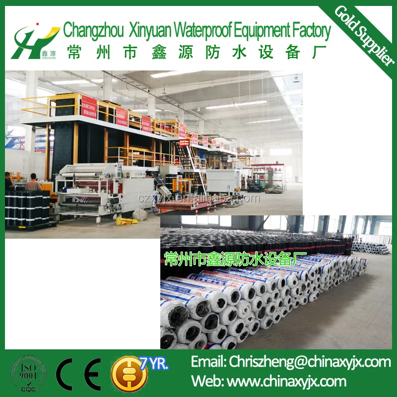 SBS Bituminous Waterproof Coiled Membrane Machine Line Making Machine