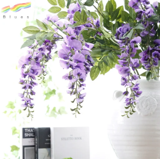 Silk Artificial Wisteria Flowers for Decoration