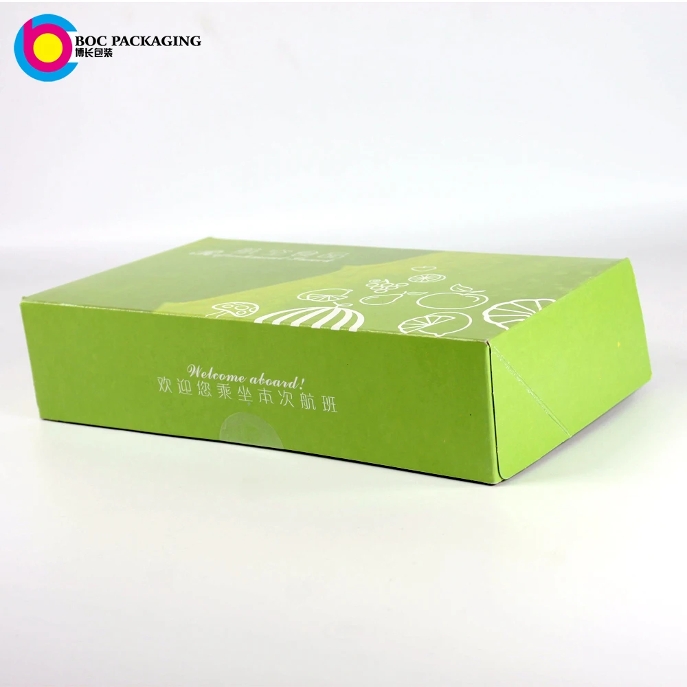 wholesale custom printing logo Airline food package fast food packaging snack box