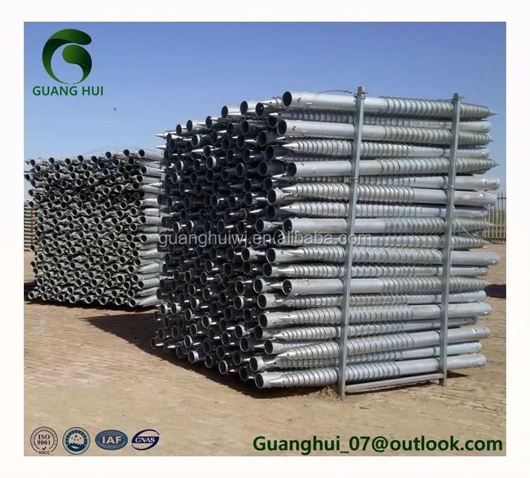 Factory Made Best Price Height Pile Ground Screw Pole Anchor