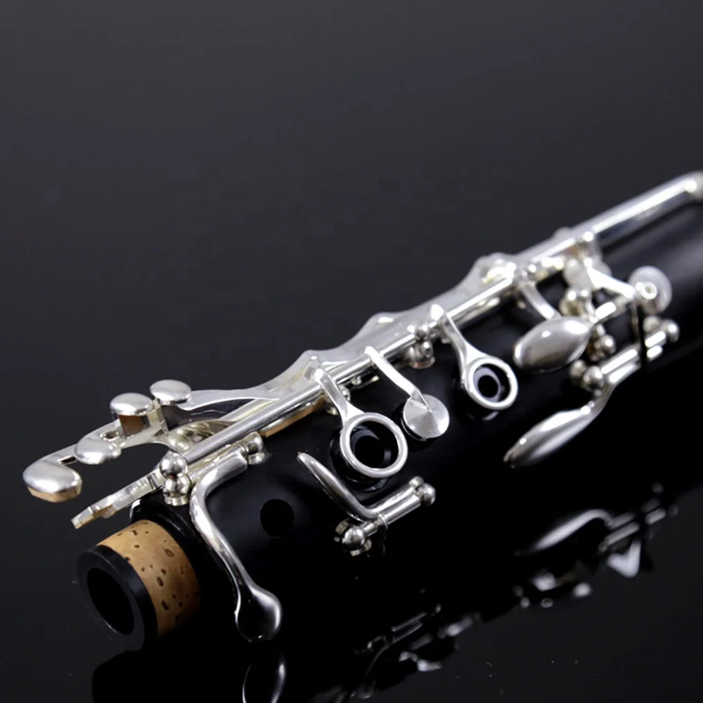 Духовой музыкальный инструмент A306 из АБС-пластика с серебряным покрытием 17 клавиш Bb тон кларнет генман системы кларнет