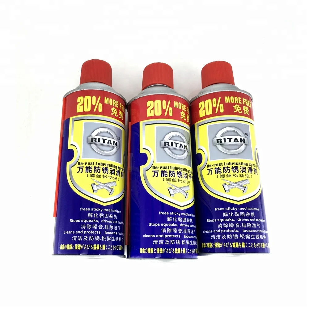 
High quality Professional De-rust Lubricating Spray anti rust spray auto rust 