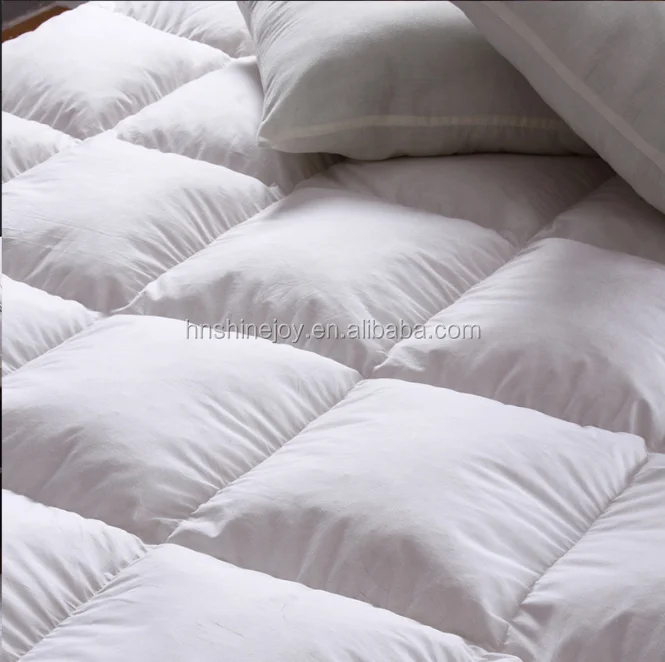 
high quality double size 100% goose down mattress topper bed mattress Feather Mattress 