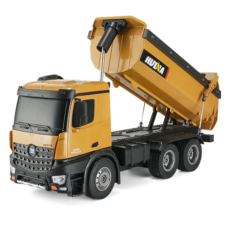 
HuiNa 1573 RC Truck 1/14 Metal Bulldozer RTR Loading Construction car Vehicle Kids RC Toys 